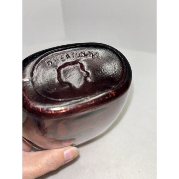 Washington Purple Amethyst Glass Bottle Wheaton Glass NJ Father of His Country - Picture 8 of 11